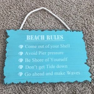 Accents - Beach Home Decor Sign Accents - Beach Home Decor Sign